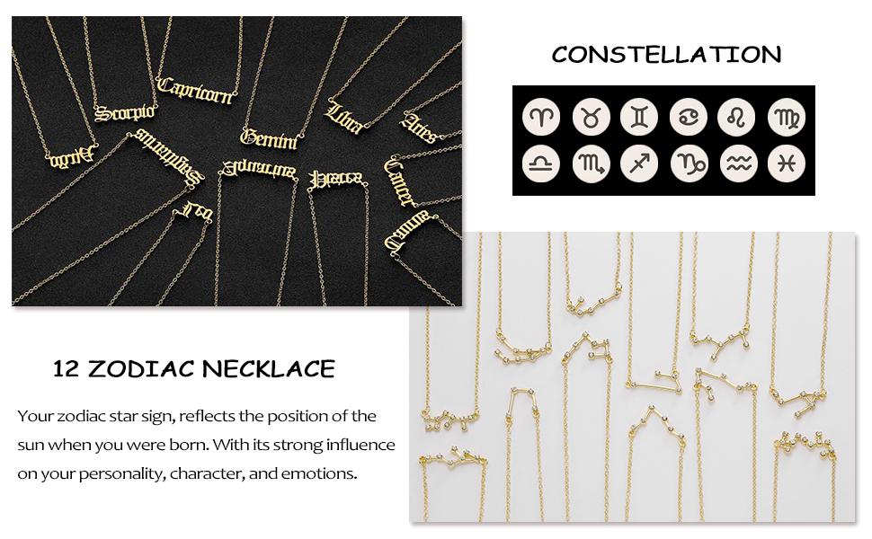 Zodiac Signs Necklaces